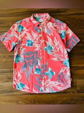 Jack O’Neill Lahaina Men’s Hawaiian Shirt Size Large Standard Fit